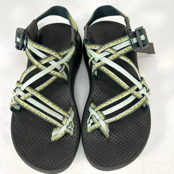 Women's Chaco Strappy ZX3 Yampa Trail Sandals Stardust Green J105060 Size 6 - Picture 4 of 10